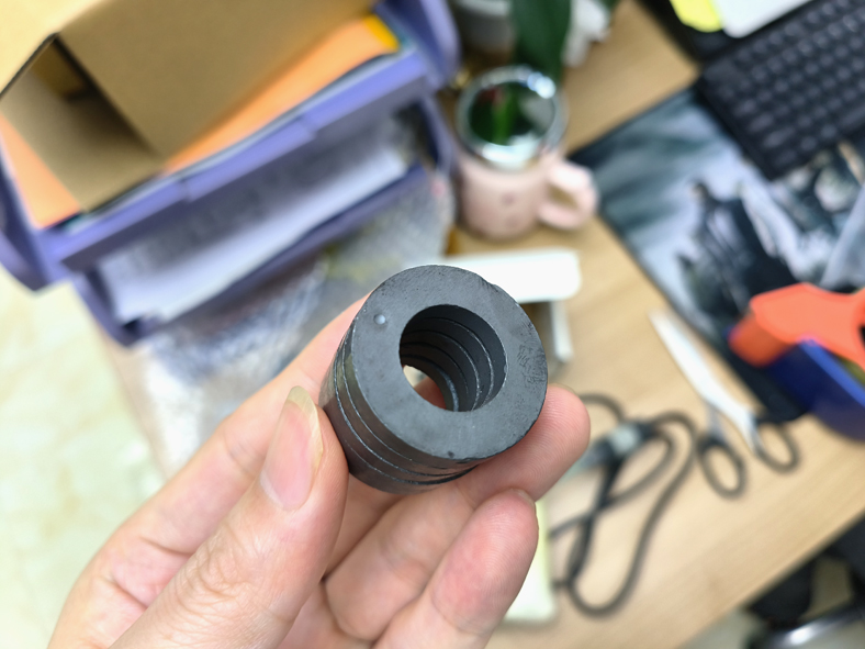 烧结铁氧体磁环,6极,3个N极3个S极