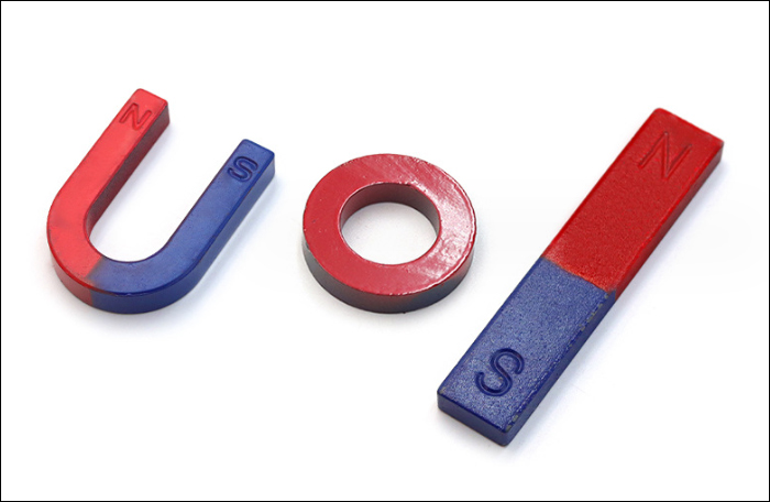 喷红蓝漆磁铁(环 条 U形)