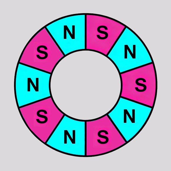 双平面10极充磁磁环 [特点 示意图 应用领域]